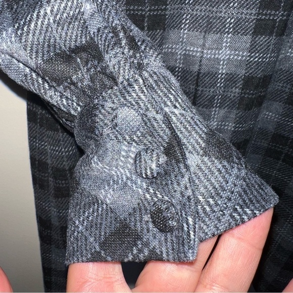 CALVIN KLEIN Women’s Zippered Plaid Cuffed Sleeve Mock Neck Short Shift Dress 4P - Picture 8 of 13